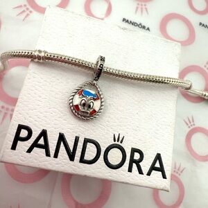 Disney Parks Pandora Donald Duck Dangle Life Preserver Anniversary Charm 2024